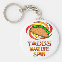 Tacos Spin Keychains