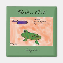 Tadpole Haiku Art Magnet