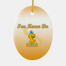 Tae Kwon Do Chick Ornaments