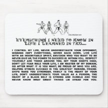 TAEKWONDO MOUSE MAT