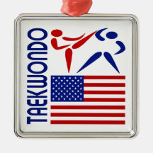 Taekwondo United States Ornaments