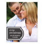 Tagged Photo Christmas Card-black Invitation