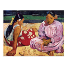 Tahitian Women on the Beach, Paul Gauguin Postcard
