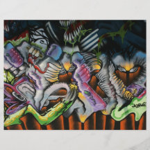Taiwanese graffiti, Taipei, Taiwan Custom Flyer