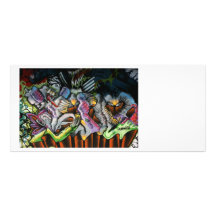 Taiwanese graffiti, Taipei, Taiwan Custom Rack Cards