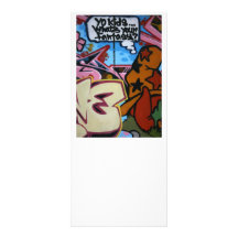 Taiwanese graffiti, Taipei, Taiwan Customised Rack Card