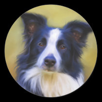 Taj - Border Collie Art stickers