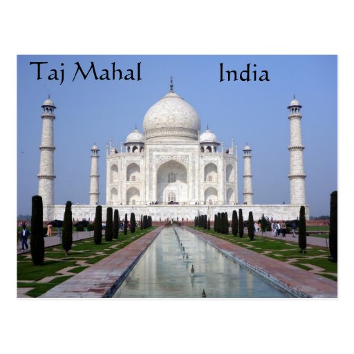 Taj Mahal, Agra, India Postcards