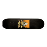 taj mahal india art deco retro poster skate board