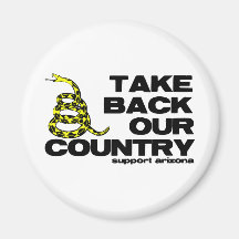 take back our country refrigerator magnet