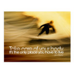 Take Care of Body Motivational Postcard