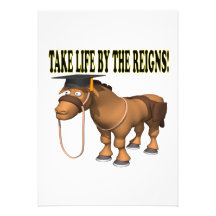 Take Life By The Reigns Personalized Invitation