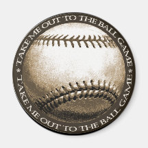 Take Me Out to the Ball Game Refrigerator Magnets