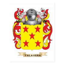 Talavera Family Crest (Coat of Arms) Post Card