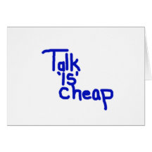Talk Is Cheap Christmas Card