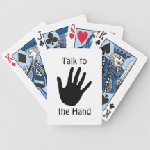 TALK TO THE HAND POKER DECK
