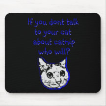 Talk to your cat about catnip mousepad