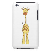 Tall Cute Giraffe. Cartoon Animal. Barely There iPod Cover