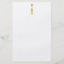 Tall Cute Giraffe. Cartoon Animal. Full Color Flyer
