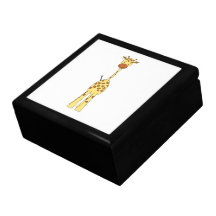 Tall Cute Giraffe. Cartoon Animal. Jewelry Box