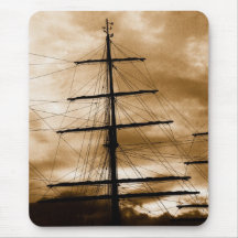 Tall ship mast mousepads