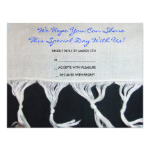 Tallit Tallis Bar Bat Mitzvah Invitation Inv Reply