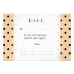 Tan and Black Polka Dot Pattern. Personalized Announcements