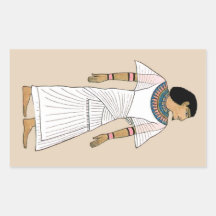 TAN and WHITE Ancient Egyptian Envelope Sticker