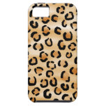 Tan, Black and Brown Leopard Print Pattern.