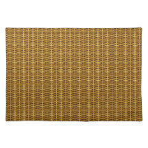 Tan Wicker American MoJo Placemat