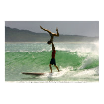 Tandem Surfing at Noosa posters