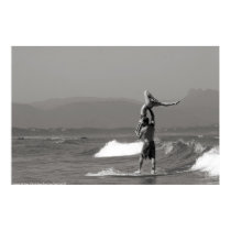 Tandem Surfing couple posters