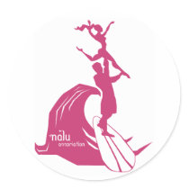 Tandem Surfing Sticker Pinky stickers