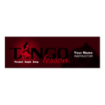 Tango Lesson - Business, Profile Card Business Card Template