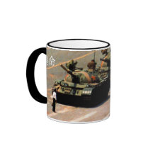 Tank Man Disobey Symbol Mugs