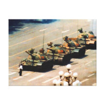 Tank Man Wrapped Canvas Gallery Wrapped Canvas