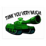 Tank You Very Much Postcards