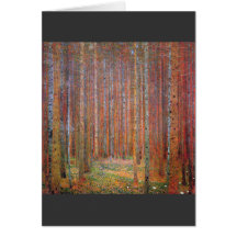 Tannenwald I by Gustav Klimt Cards