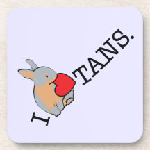 TANS! - BLUE DRINK COASTER