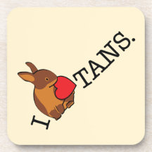 TANS! - CHOCOLATE BEVERAGE COASTER