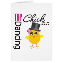 Tap Dancing Chick 2 Greeting Cards