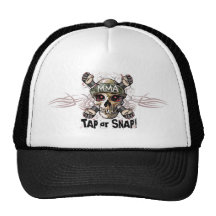 Tap or Snap MMA Skull Gear Mesh Hats