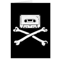 Tape & Crossbones Music Pirate Piracy Home Taping Cards