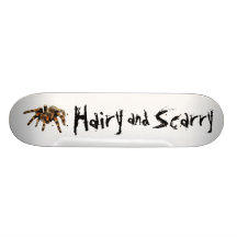 Tarantual, hairy and scarry custom skate board