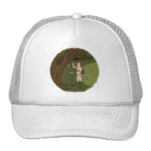 Taren the Archer Warrior Elf Girl Mesh Hat