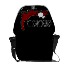 Tarente Ebony (Red) Messenger Bag