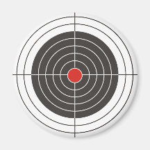 Target shooting for gun, rifle or firearm shooter fridge magnet