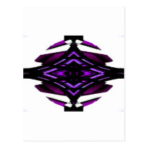 Target Style Magenta Urban Futurism Design Postcards