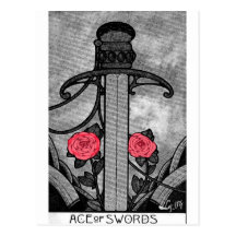 TAROT ACE OF SWORDS POST CARDS