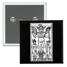 Tarot Card: The Devil Pinback Button